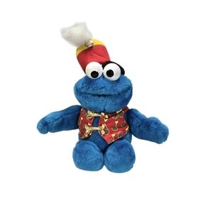Sesame Street Trumpet Playing Sing Cookie Monster Vintage Toy 1999 Works Read